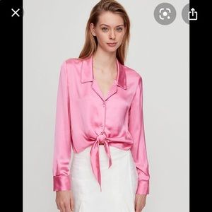 Not for sale! Looking for aritzia pink blouse